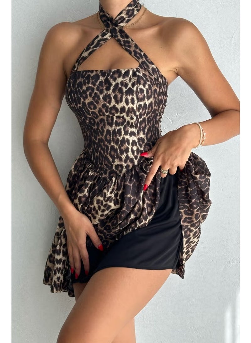 Fiolin فستان أميرة بنقشة النمر - Image 3